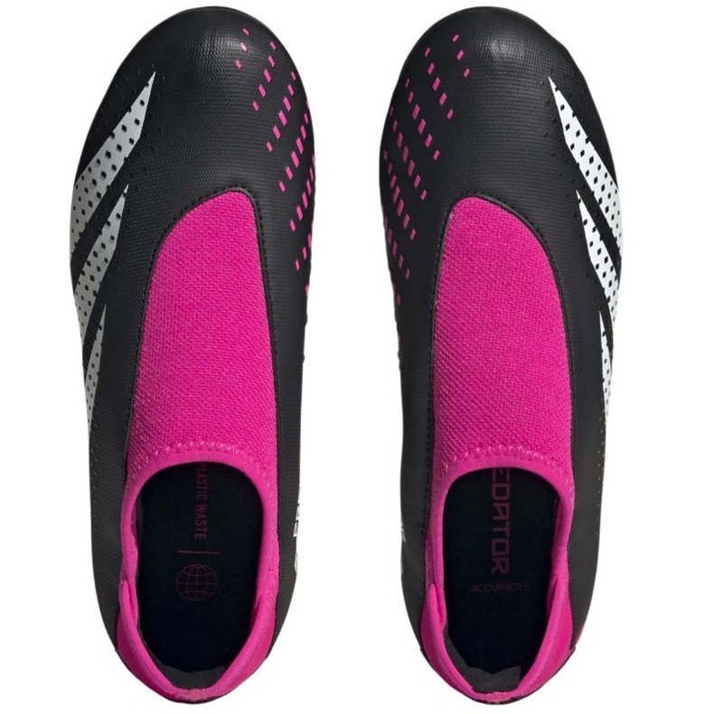 Adidas Predator Accuracy.3 Ll Fg Jr GW4606 fotbollsskor svart 1