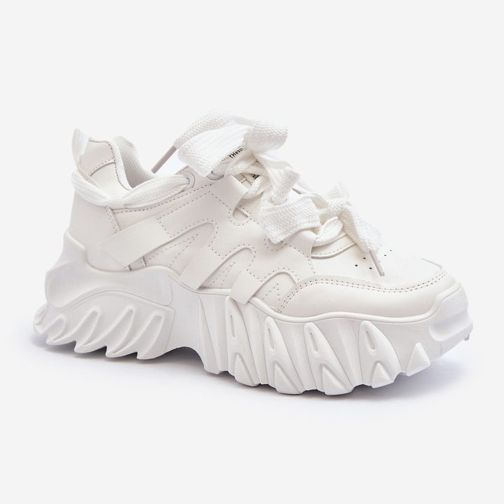 Damsneakers med tjock sula, vit Ellerai 1