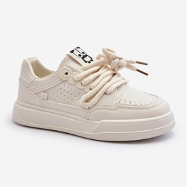 Eko läder Sneakers för kvinnor Beige Avanalis 2