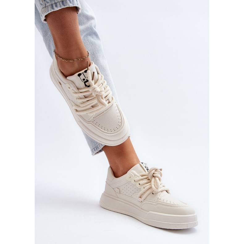 Eko läder Sneakers för kvinnor Beige Avanalis 1
