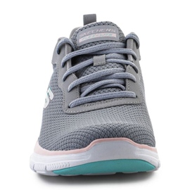 Skechers Flex Appeal 4.0 W skor 149303-GYLP grå 1