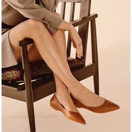 Marco Shoes Subtila ballerinor brun 2