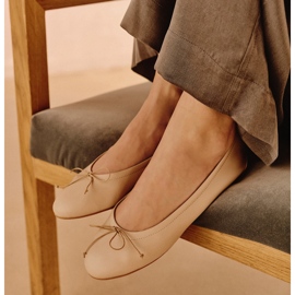 Marco Shoes Passo balettskor beige 1