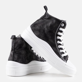 Svarta Frederick platåsneakers 2