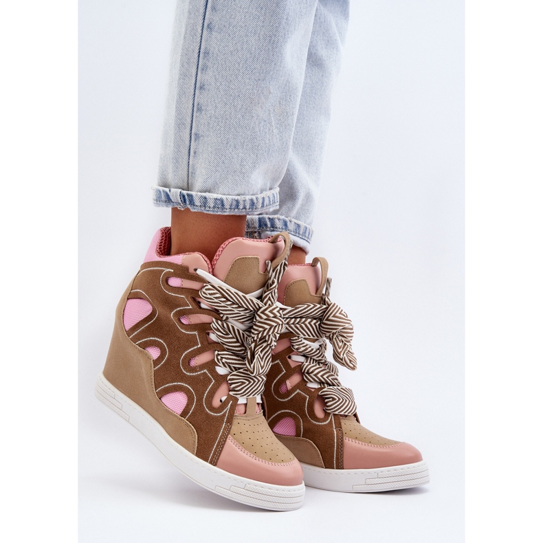 Wedge Sneakers Dam Rosa Leoppa 2