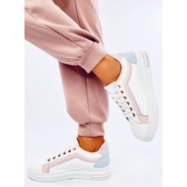 Ateer Pink damsneakers vit 2