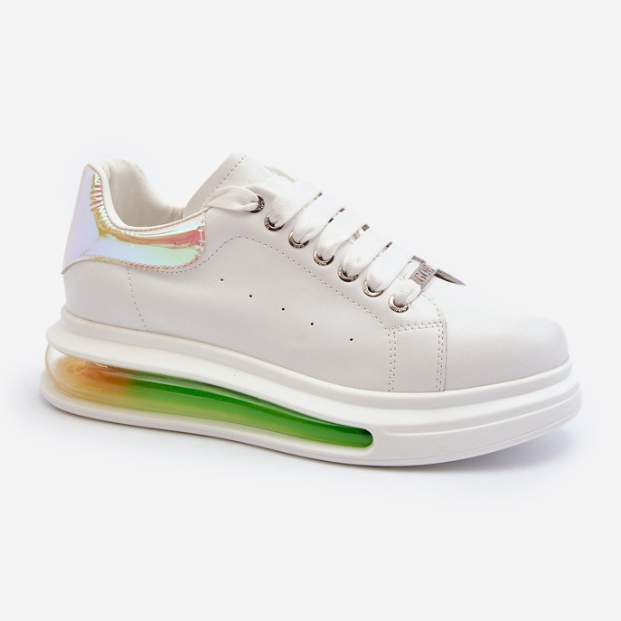 Sneakers i läder för dam GOE NN2N4029 Vit 2