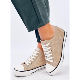 Foss Golden wedge sneakers gyllene 2