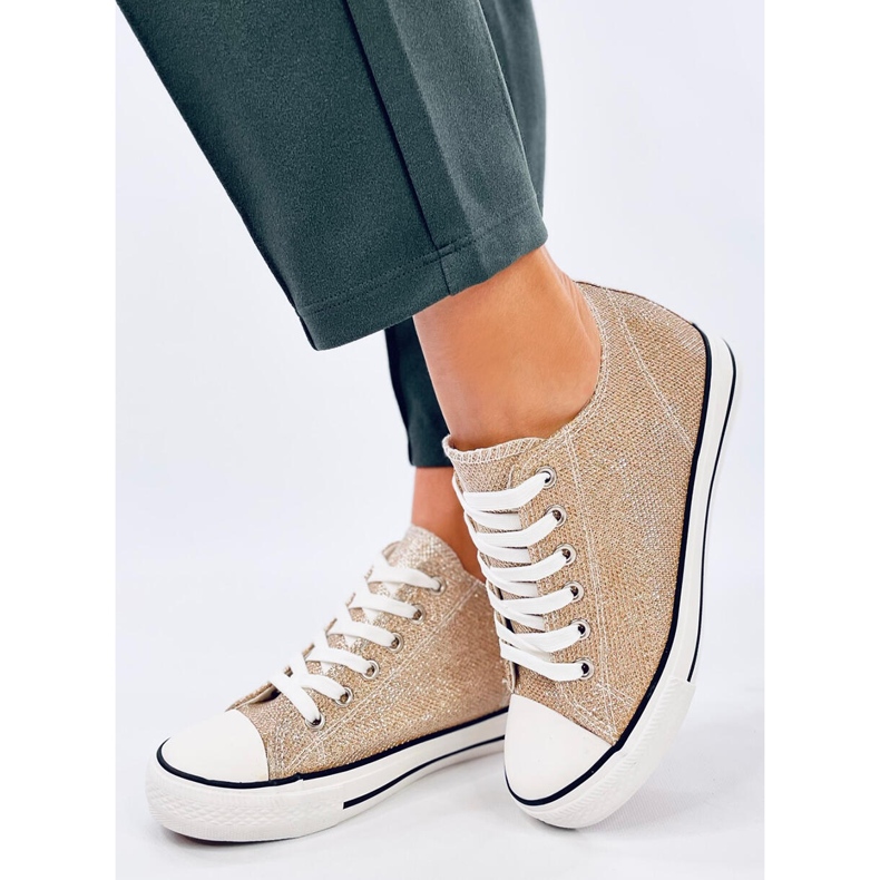 Foss Golden wedge sneakers gyllene 2