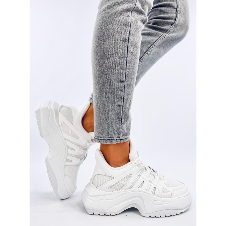 Nuthall White wedge sneakers vit 2