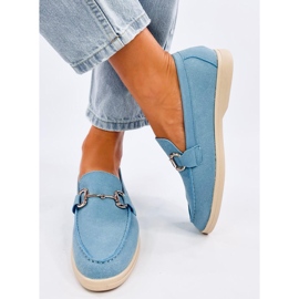 Milva Blue dam loafers blå 1
