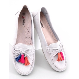 Tamla Grey frans loafers grå 2