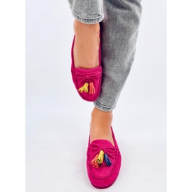 Tamla Fuchsia Fringed Loafers rosa 1