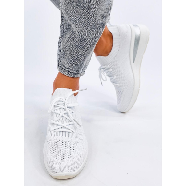 Croft White wedge sneakers vit 1