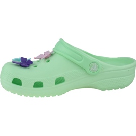 Crocs Classic Butterfly Charm Clog Jr 206179-3TI grön 1