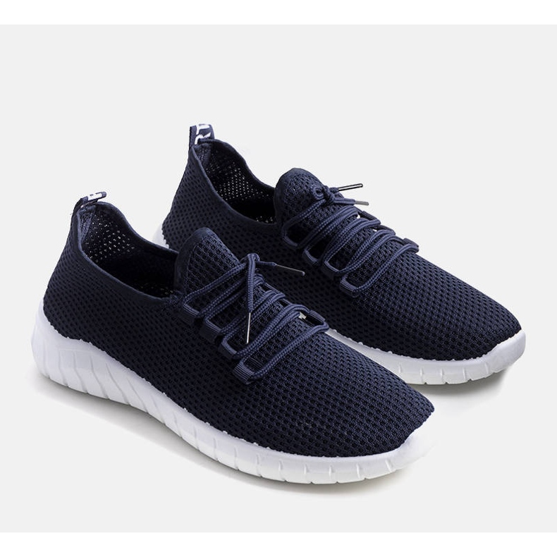 Marinblå Eltro sportsneakers för män 1