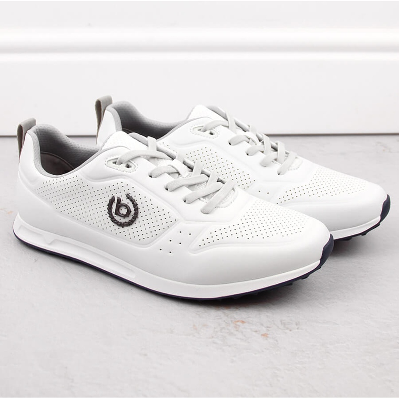 Bekväma sportskor för män, vita Bugatti NN153239 1