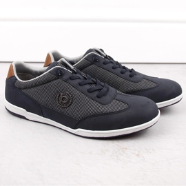 Bekväma slip-on sportskor för män, marinblå Bugatti NN153404 1