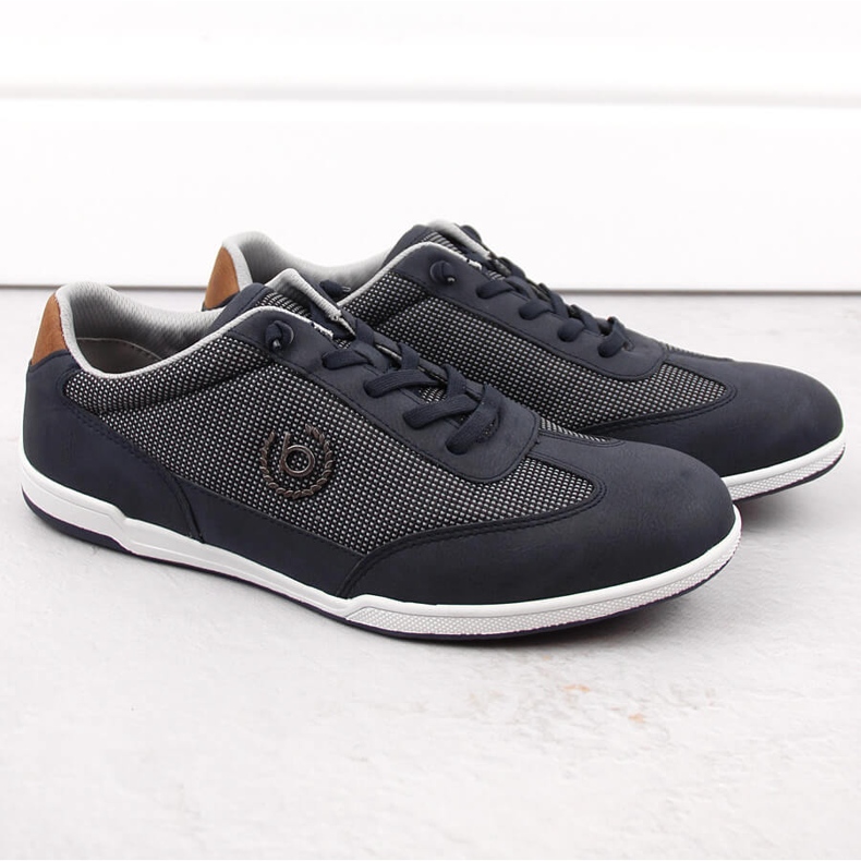 Bekväma slip-on sportskor för män, marinblå Bugatti NN153404 1