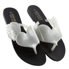 Meliski Flygande hjärta KM116 SVART / SILVER vit 2