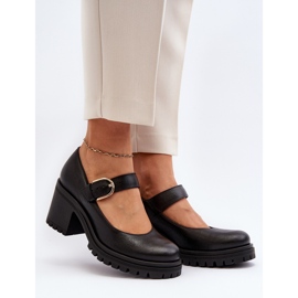 Zazoo 20166 Läder Pumps Svart 2