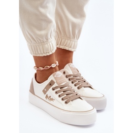 Lee Cooper LCW-24-31-2198 Sneakers i tyg för damer, vita 1