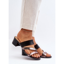 Lågklackade flip-flops damer, svart Rosila 2