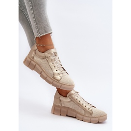 Läderskor för kvinnor Maciejka 05850-22 Ljus beige 2