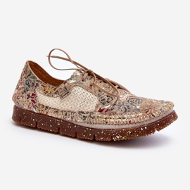 Mönstrade Damskor Maciejka 06347-04 Beige 1