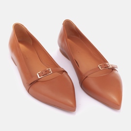 Marco Shoes Helens ballerinor brun 1