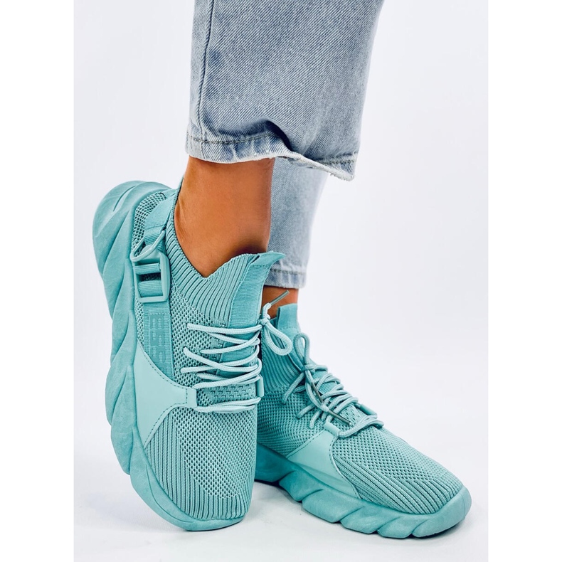 Wades Cyan sock sneakers blå 1