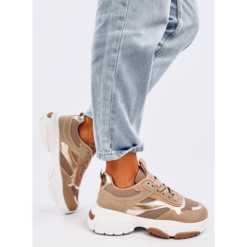 Baltha Khaki damsneakers beige 2