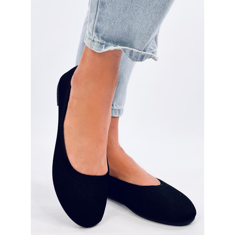 Cavaday Black sock ballerinas svart 1
