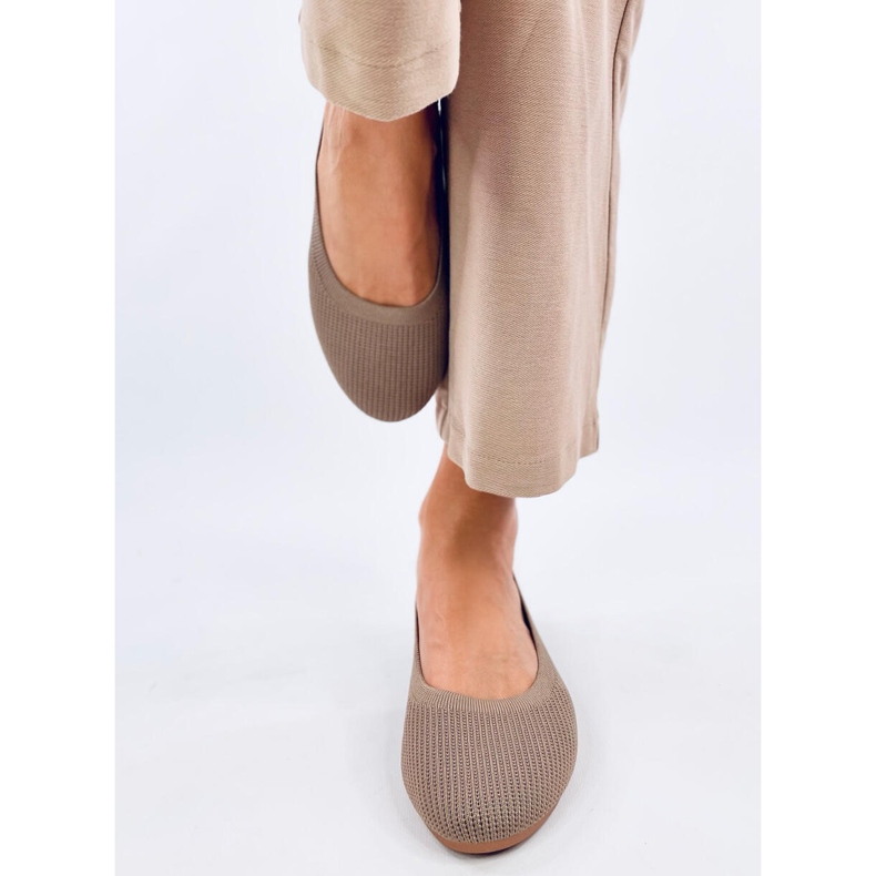 Cavaday Khaki sock balett lägenheter brun 1