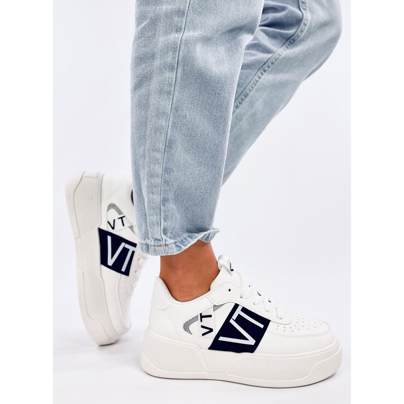 Sterry White Black platåsneakers vit 2