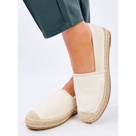 Haydon Beige espadrillor i canvas för kvinnor 2