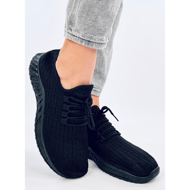 Barkes Allblack sock sportskor svart 1