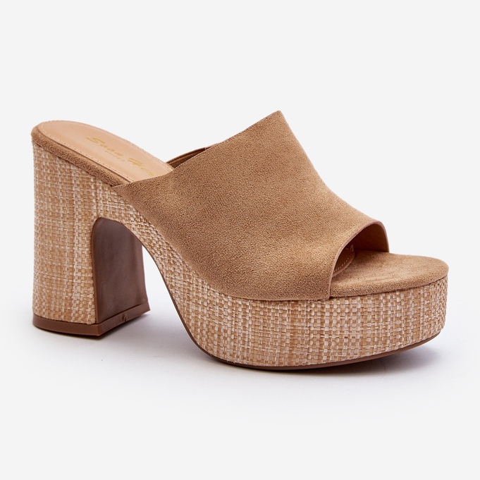 Stilettklackar för kvinnor, bruna, Siobhan beige 1