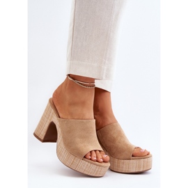 Stilettklackar för kvinnor, bruna, Siobhan beige 2