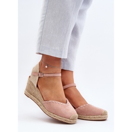 Mocka Espadrillesandaler med fläta Rosa Raylin 2