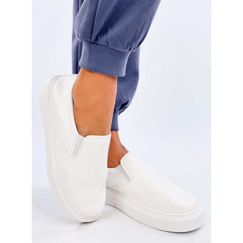 Allams White slip-on sneakers vit 1