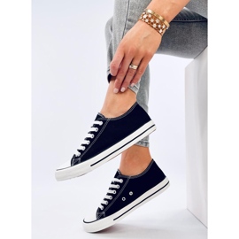 Klassiska sneakers med snörning Levens Black (vit sula) svart 1