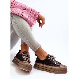 Platformsneakers dam GOE NN2N4053 Svart 1