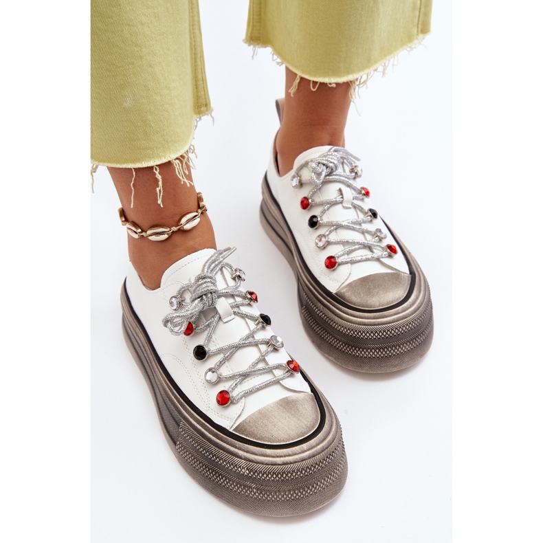 Platformsneakers dam GOE NN2N4054 Vit 2