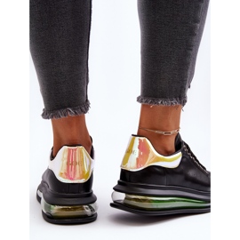 Sneakers i läder för dam GOE NN2N4030 Svart 1