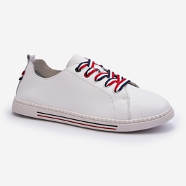 Vinceza Skinnsneakers för kvinnor Vita Litzy 2