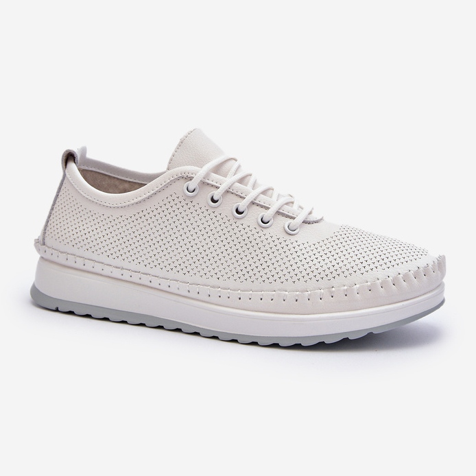 Vinceza Dam Sportskor i läder Sneakers Vita Lalnai 2