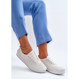 Vinceza Dam Sportskor i läder Sneakers Vita Lalnai 1