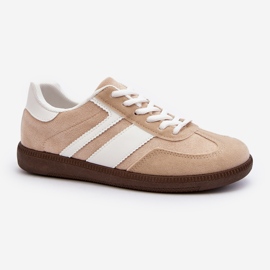 Dam Låga Sneakers Sportskor Beige Eudiopis 2