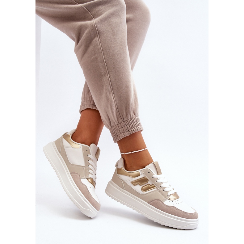 Beige Regines Låga Sneakers för kvinnor 2